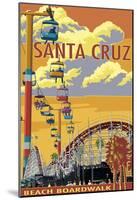 Santa Cruz, California - Beach Boardwalk-null-Mounted Poster