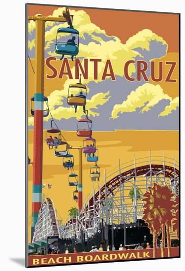 Santa Cruz, California - Beach Boardwalk-null-Mounted Poster