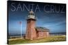 Santa Cruz, California - Brick Lighthouse-Lantern Press-Stretched Canvas