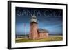 Santa Cruz, California - Brick Lighthouse-Lantern Press-Framed Art Print