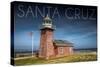 Santa Cruz, California - Brick Lighthouse-Lantern Press-Stretched Canvas