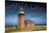 Santa Cruz, California - Brick Lighthouse-Lantern Press-Mounted Art Print