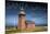 Santa Cruz, California - Brick Lighthouse-Lantern Press-Mounted Art Print