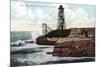 Santa Cruz, California - Cliff Drive View of the Wave Motor-Lantern Press-Mounted Art Print