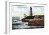 Santa Cruz, California - Cliff Drive View of the Wave Motor-Lantern Press-Framed Art Print