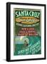 Santa Cruz, California - Sun Shops Surf Shop-Lantern Press-Framed Art Print