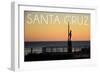 Santa Cruz, California - the Surfer-Lantern Press-Framed Art Print