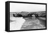 Santa Cruz, California - View of Arch Rock along West Cliff Drive-Lantern Press-Framed Stretched Canvas