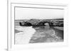 Santa Cruz, California - View of Arch Rock along West Cliff Drive-Lantern Press-Framed Art Print