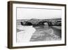 Santa Cruz, California - View of Arch Rock along West Cliff Drive-Lantern Press-Framed Art Print