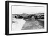 Santa Cruz, California - View of Arch Rock along West Cliff Drive-Lantern Press-Framed Art Print