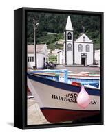 Santa Cruz Church, Ribeiras, Island of Pico, Azores, Portugal, Atlantic-Ken Gillham-Framed Stretched Canvas