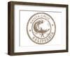 Santa Cruz Grunge Rubber Stamp-null-Framed Art Print