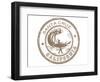 Santa Cruz Grunge Rubber Stamp-null-Framed Art Print