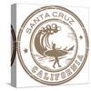 Santa Cruz Grunge Rubber Stamp-null-Stretched Canvas