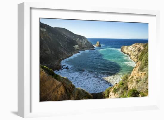 Santa Cruz Island, Channel Islands National Park, California: Hiking At Potato Harbor-Ian Shive-Framed Photographic Print