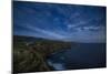 Santa Cruz Island, Channel Islands NP, CA: Man Stands With A Headlamp Along The Cavern Point Trail-Ian Shive-Mounted Photographic Print