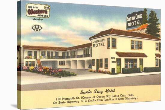 Santa Cruz Motel, California-null-Stretched Canvas