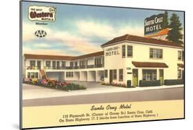 Santa Cruz Motel, California-null-Mounted Art Print