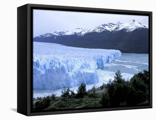 Santa Cruz Perito Moreno Glacier on Lake Argentina, Patagonia, Argentina-Lin Alder-Framed Stretched Canvas