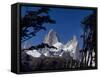 Santa Cruz Province, Cerro Fitzroy, in the Los Glaciares National Park, Framed by Trees, Argentina-Fergus Kennedy-Framed Stretched Canvas