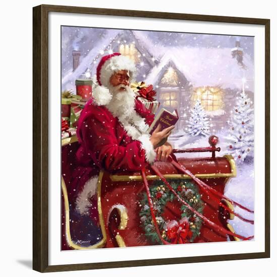 Santa Delivering-The Macneil Studio-Framed Giclee Print