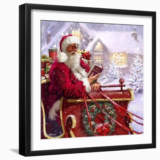 Santa Delivering-The Macneil Studio-Framed Giclee Print