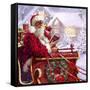 Santa Delivering-The Macneil Studio-Framed Stretched Canvas