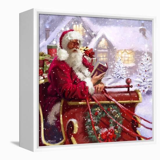 Santa Delivering-The Macneil Studio-Framed Stretched Canvas