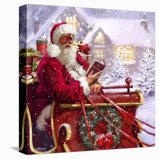 Santa Delivering-The Macneil Studio-Stretched Canvas