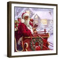 Santa Delivering-The Macneil Studio-Framed Giclee Print