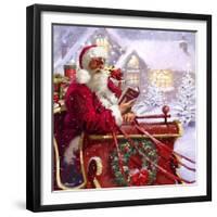 Santa Delivering-The Macneil Studio-Framed Giclee Print