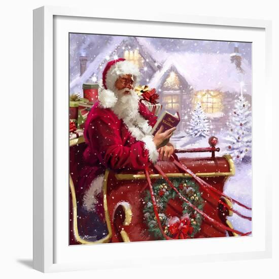 Santa Delivering-The Macneil Studio-Framed Giclee Print