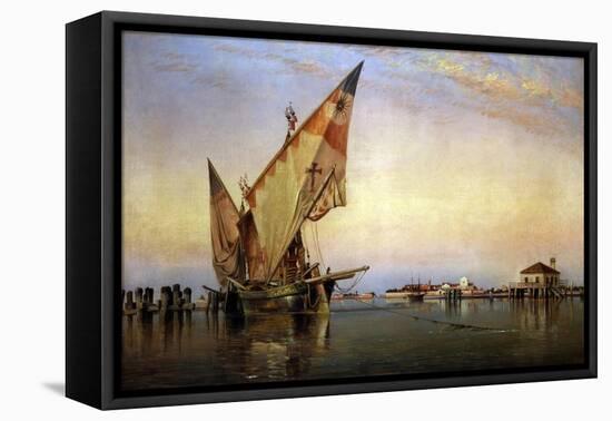 Santa Elena, Venice-Edward William Cooke-Framed Stretched Canvas