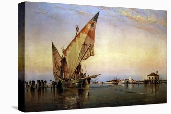 Santa Elena, Venice-Edward William Cooke-Stretched Canvas