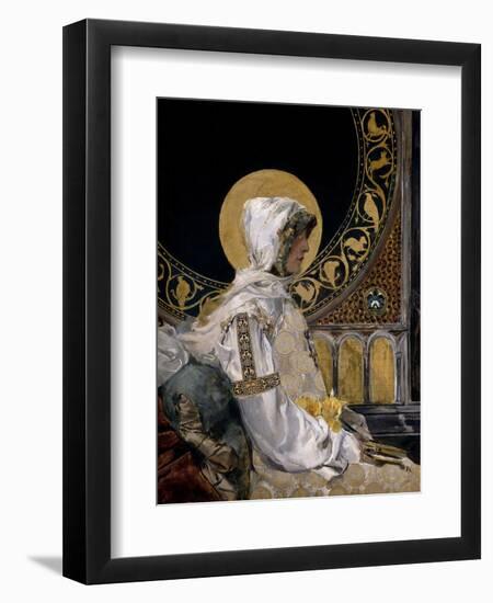 Santa En Oración, 1888-Joaquín Sorolla y Bastida-Framed Giclee Print