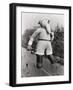 Santa Enters the City, Float, Macy Parade-Lucien Aigner-Framed Photographic Print