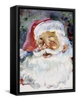 Santa Face-Hal Frenck-Framed Stretched Canvas