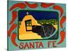 Santa Fe Black-Stephen Huneck-Stretched Canvas