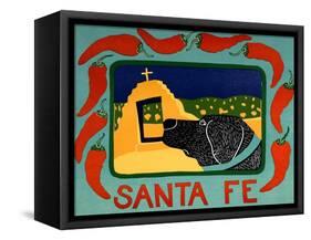 Santa Fe Black-Stephen Huneck-Framed Stretched Canvas