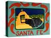 Santa Fe Black-Stephen Huneck-Stretched Canvas