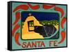 Santa Fe Black-Stephen Huneck-Framed Stretched Canvas