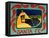 Santa Fe Black-Stephen Huneck-Framed Stretched Canvas