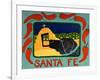 Santa Fe Black-Stephen Huneck-Framed Giclee Print