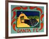 Santa Fe Black-Stephen Huneck-Framed Giclee Print