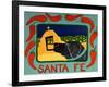 Santa Fe Black-Stephen Huneck-Framed Giclee Print