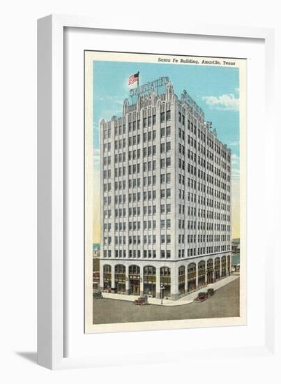 Santa Fe Building, Amarillo-null-Framed Art Print