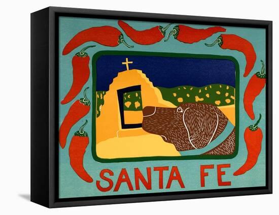 Santa Fe Choc-Stephen Huneck-Framed Stretched Canvas