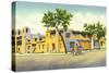 Santa Fe, New Mexico, Exterior View of the Art Museum-Lantern Press-Stretched Canvas