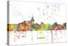 Santa Fe New Mexico Skyline MCLR 1-Marlene Watson-Stretched Canvas